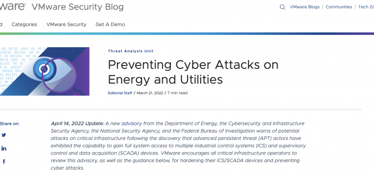 Preventing Cyber Attacks on Energy and Utilities