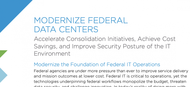 Modernize Federal Data Centers