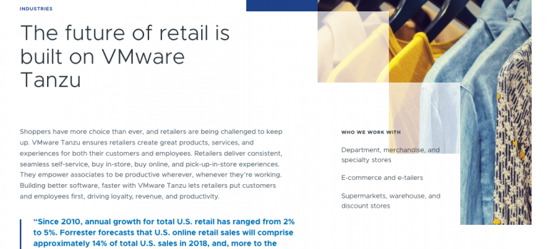 The future of retail is built on VMware Tanzu
