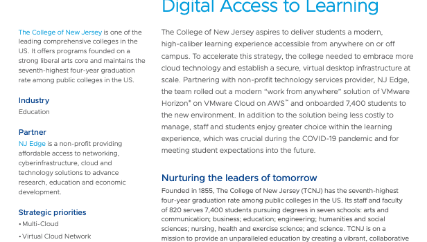 Making a High-Caliber Learning Experience Accessible On or Off Campus