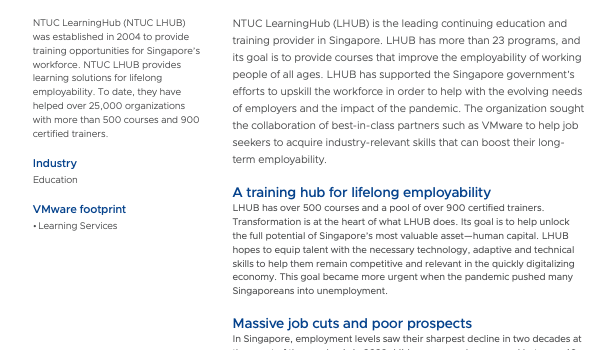 Training Provider NTUC LearningHub Boosts Workforce's Employability