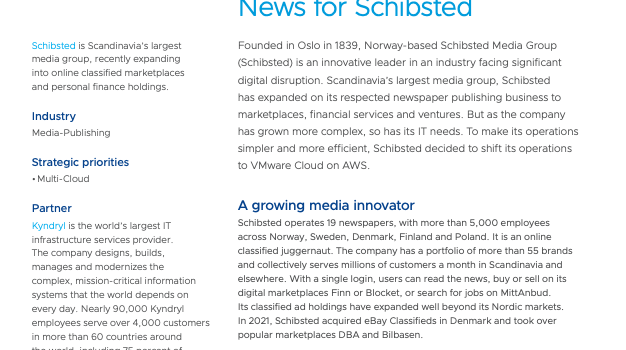 Cloud Native is Front-Page News for Schibsted