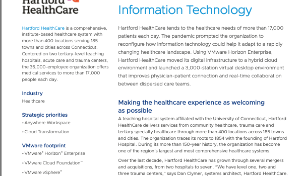 Hartford HealthCare Humanizes Care with Information Technology